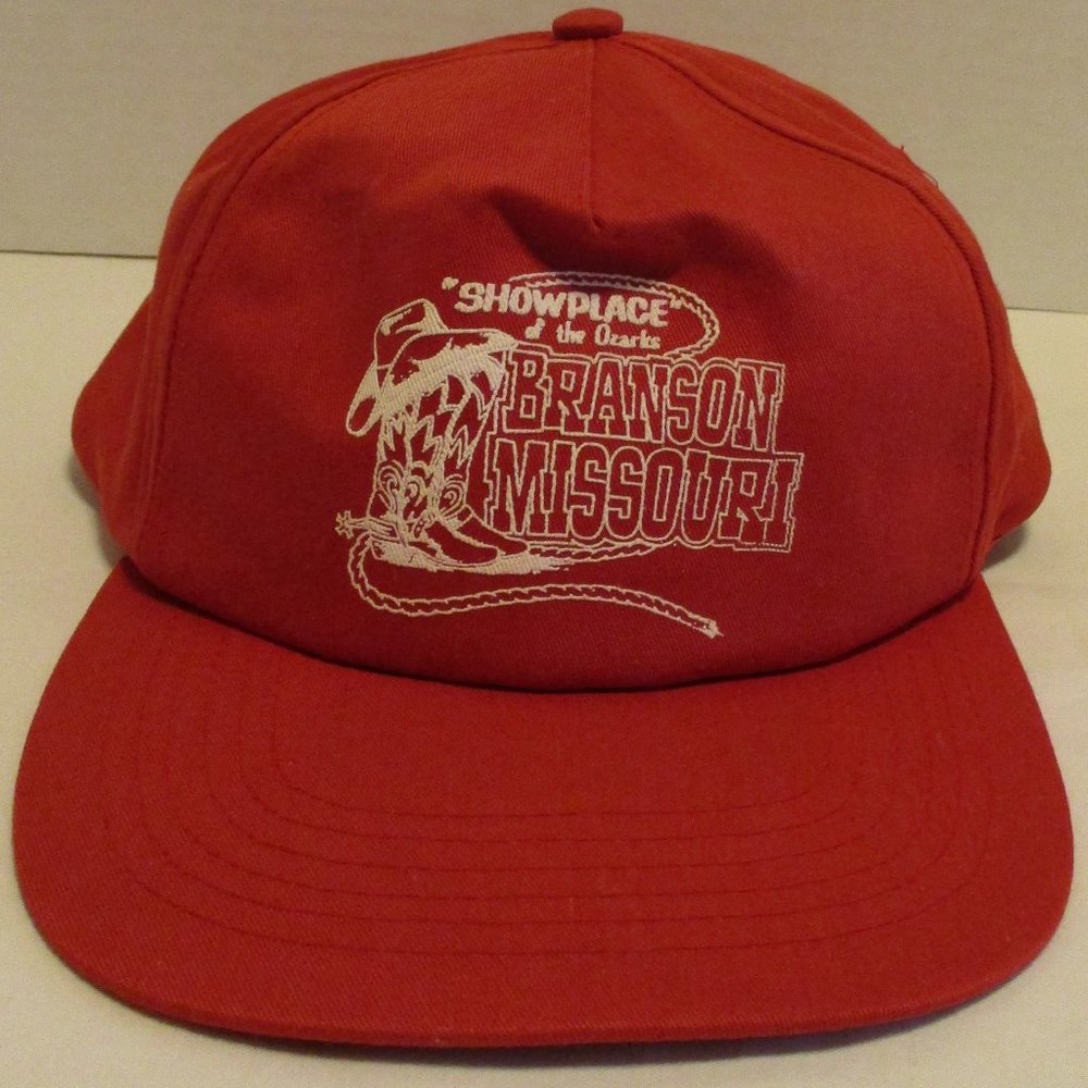 Branson Hat Missouri Resort Red White Show Place Ozark Snapback Showplace Hat